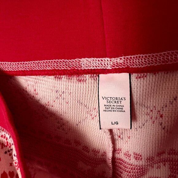 Victoria's Secret Pink and Red Thermal Pajama Set - Picture 8 of 8